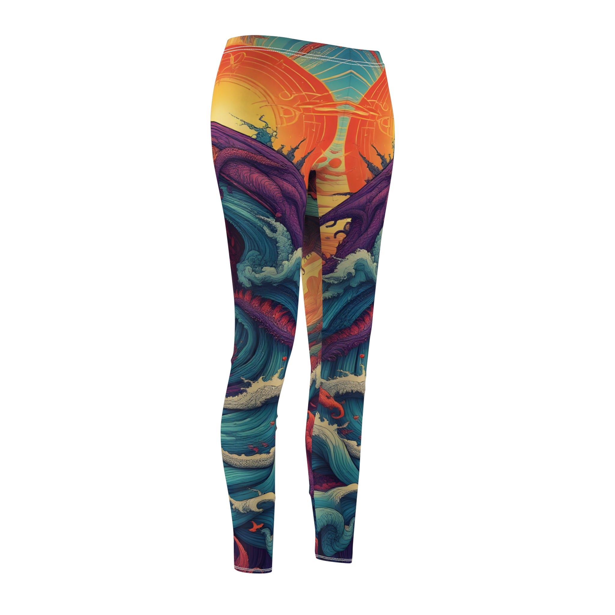 Leggings - Imprinting Cosmos Women's Cut & Sew Casual Leggings