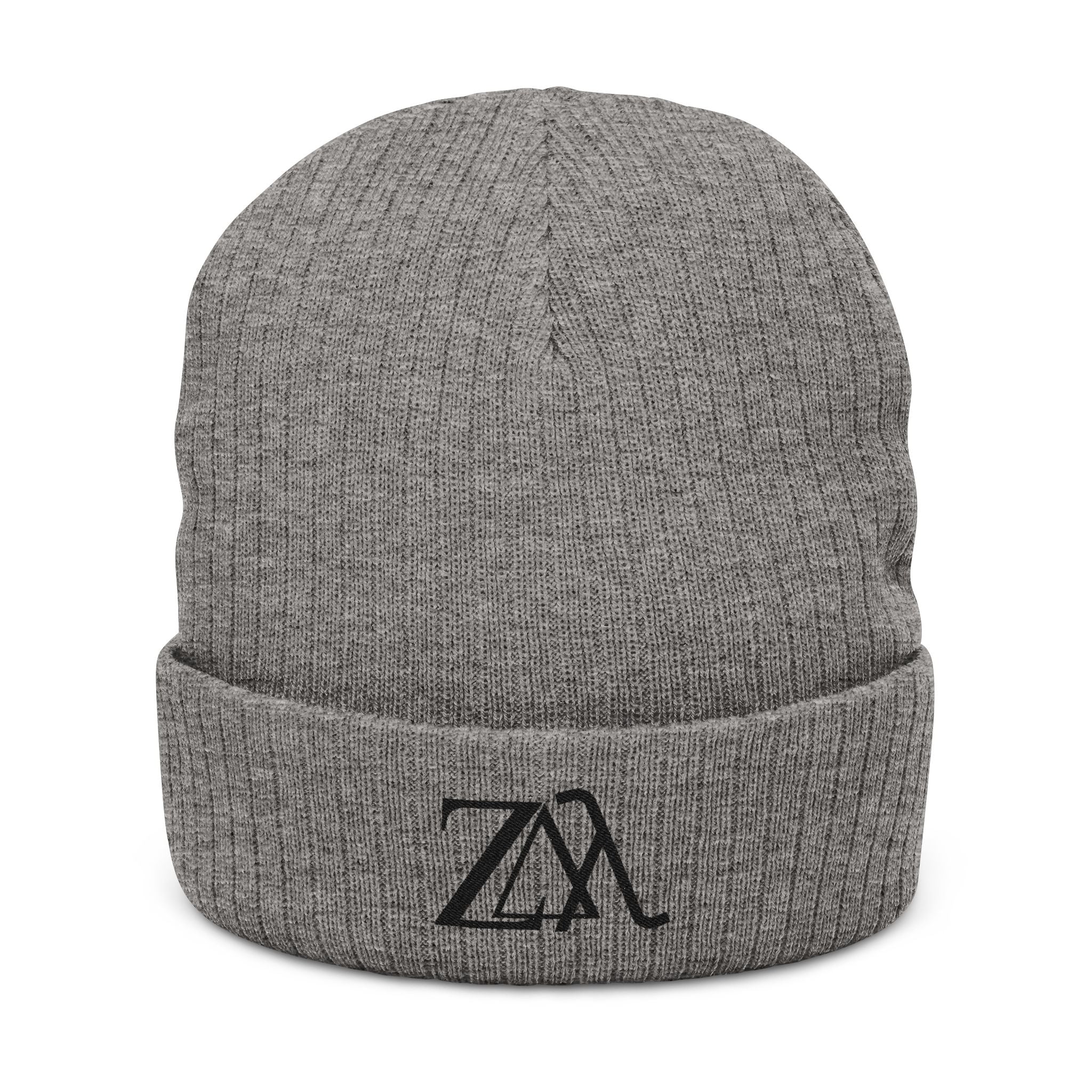 Ribbed Knit Beanie — Embroidered "Zeta, Delta Lambada"