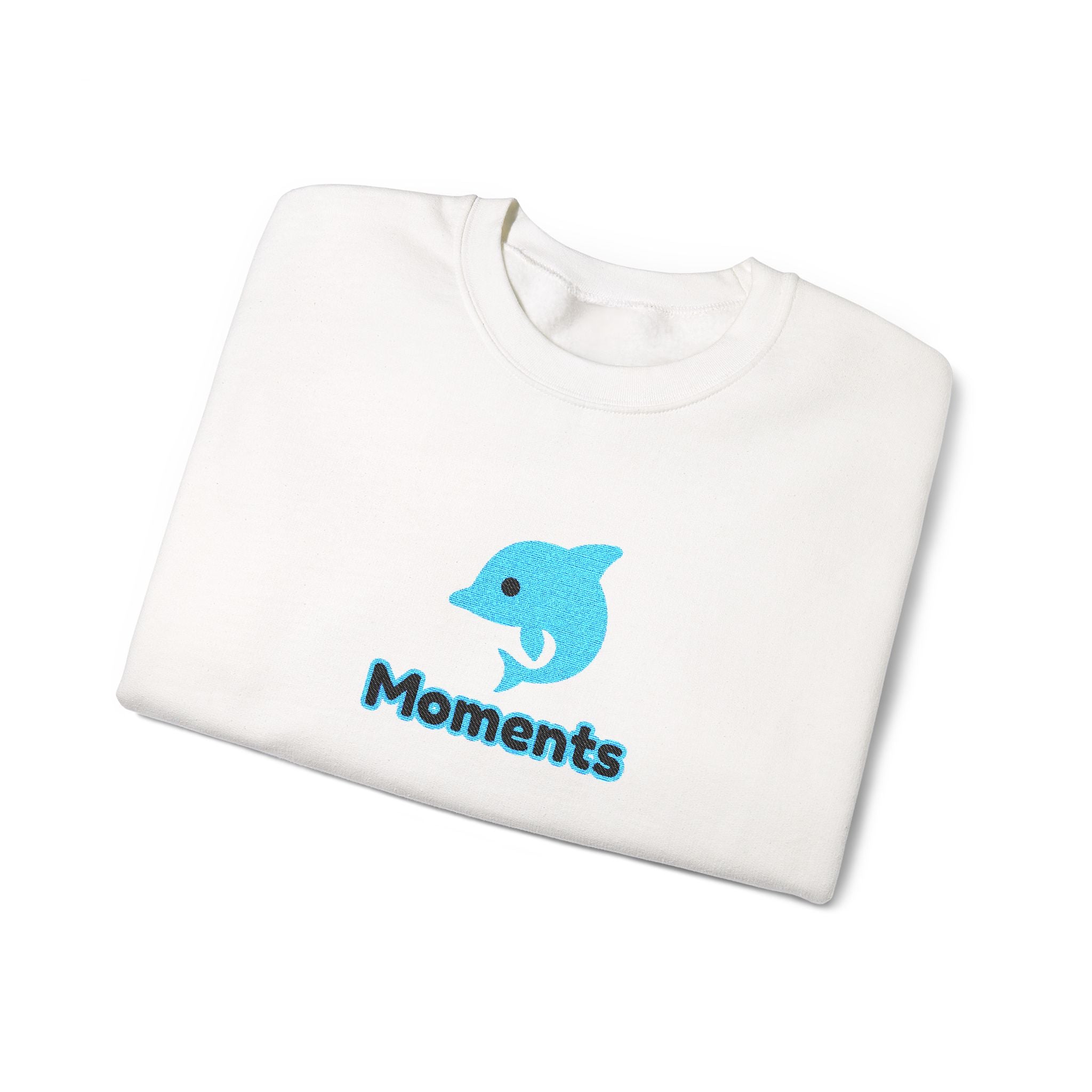 Embroidered Dolphin Moments Crewneck Sweatshirt