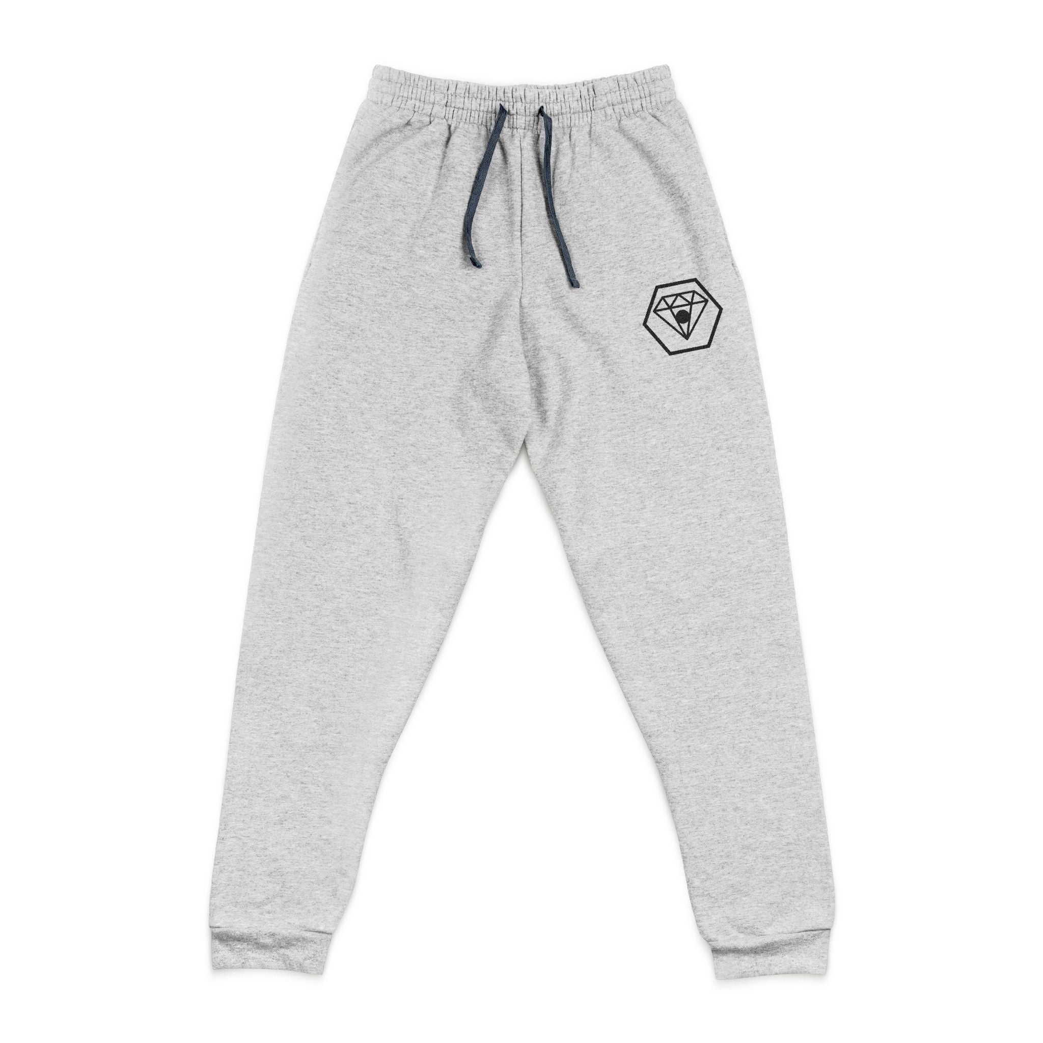 Nuricon Embroidered Joggers — Black Con Symbol