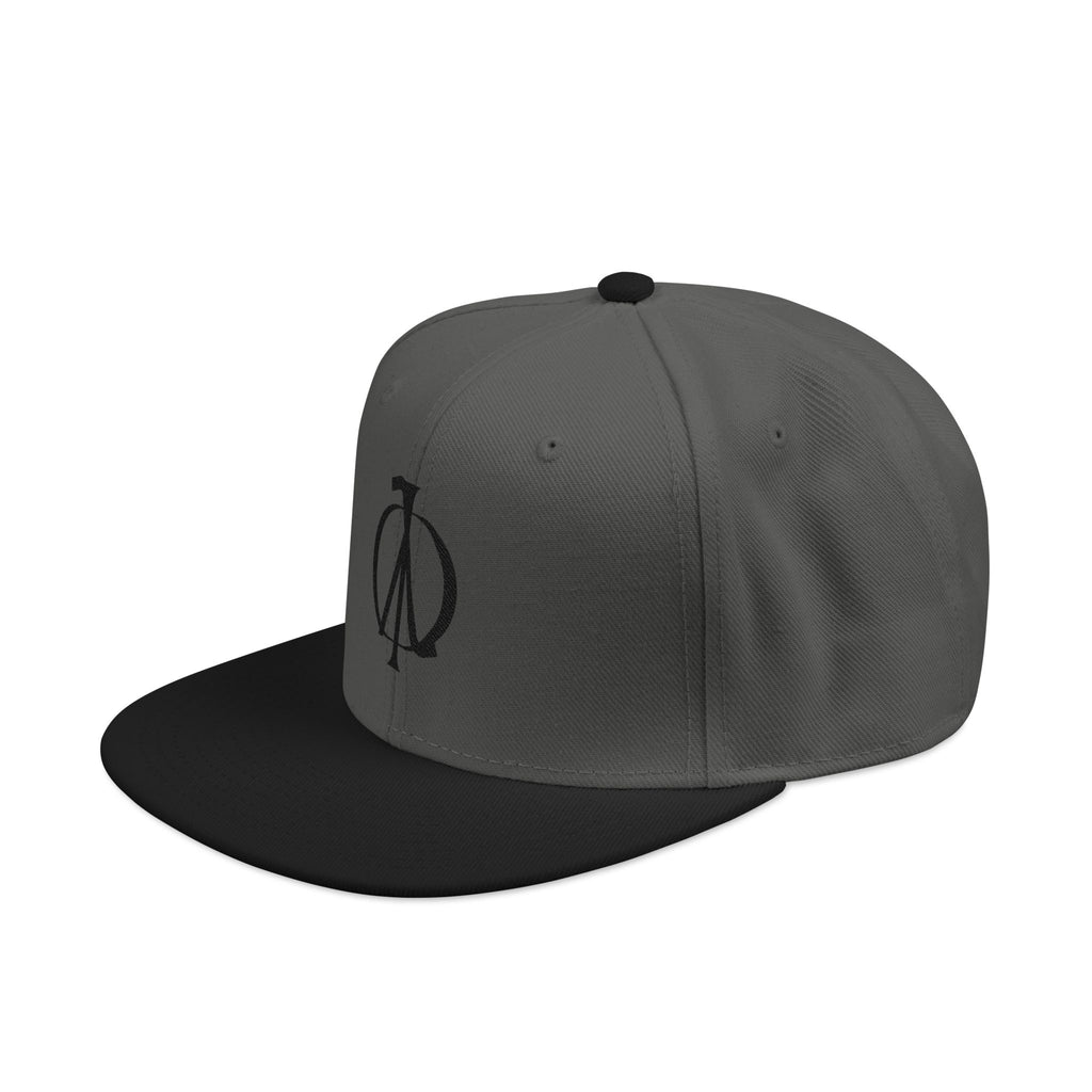 Phi-Lambda Sigil Snapback Hat — Minimal Futuristic Embroidered Tech Emblem