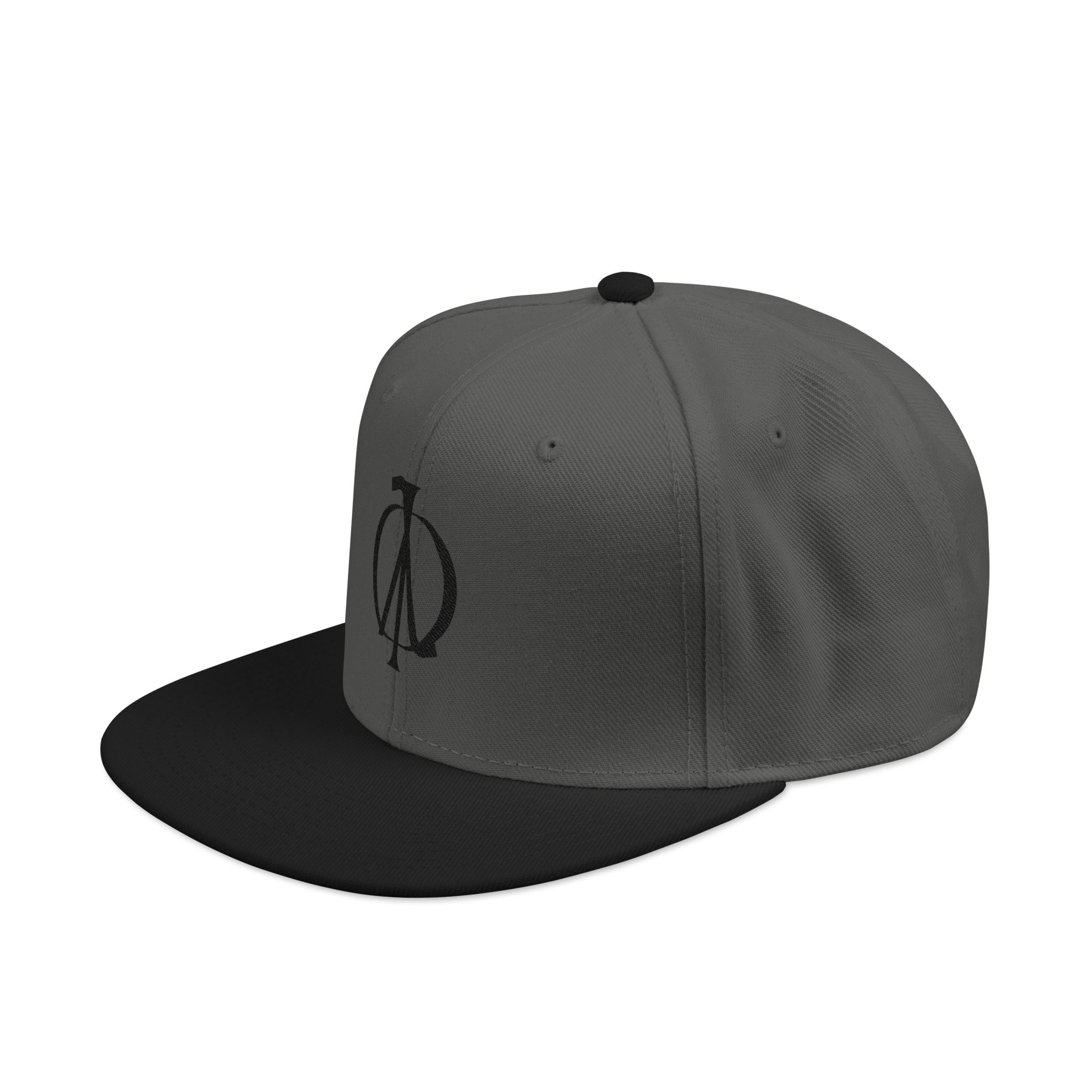 Phi-Lambda Sigil Snapback Hat — Minimal Futuristic Embroidered Tech Emblem