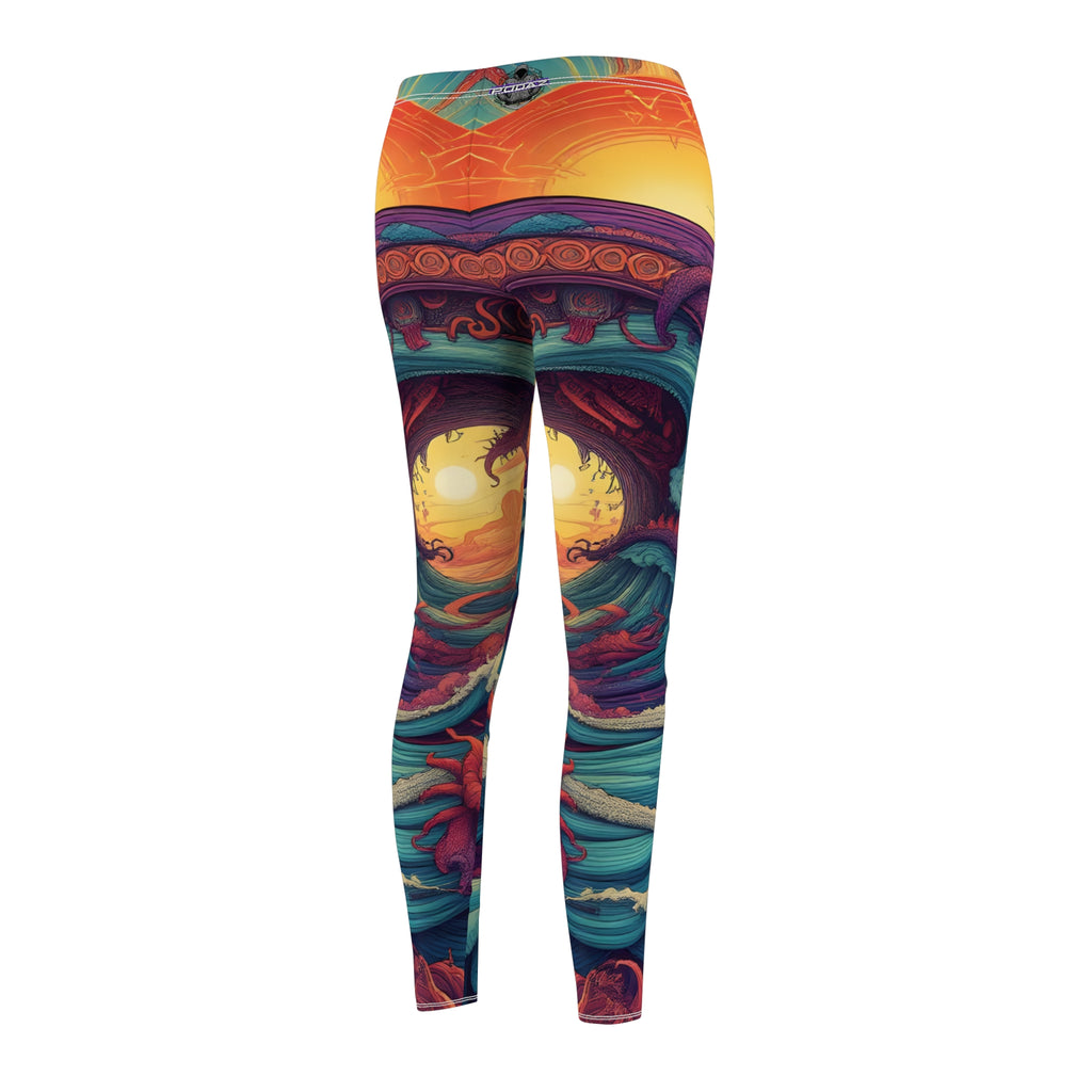 Leggings - Imprinting Cosmos Women's Cut & Sew Casual Leggings