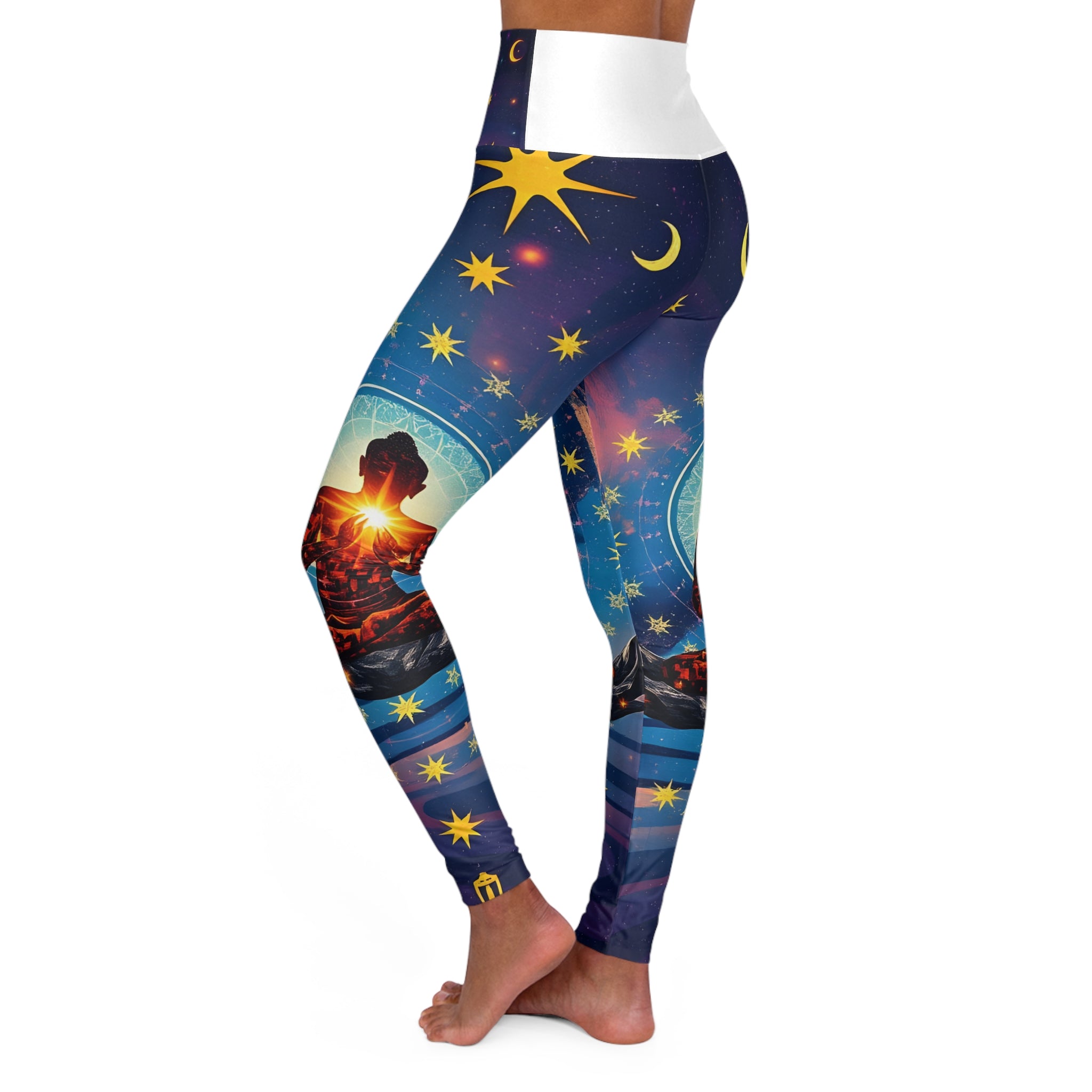 Meditation-Inspired High Waisted Yoga Leggings — "I made this because I felt this"