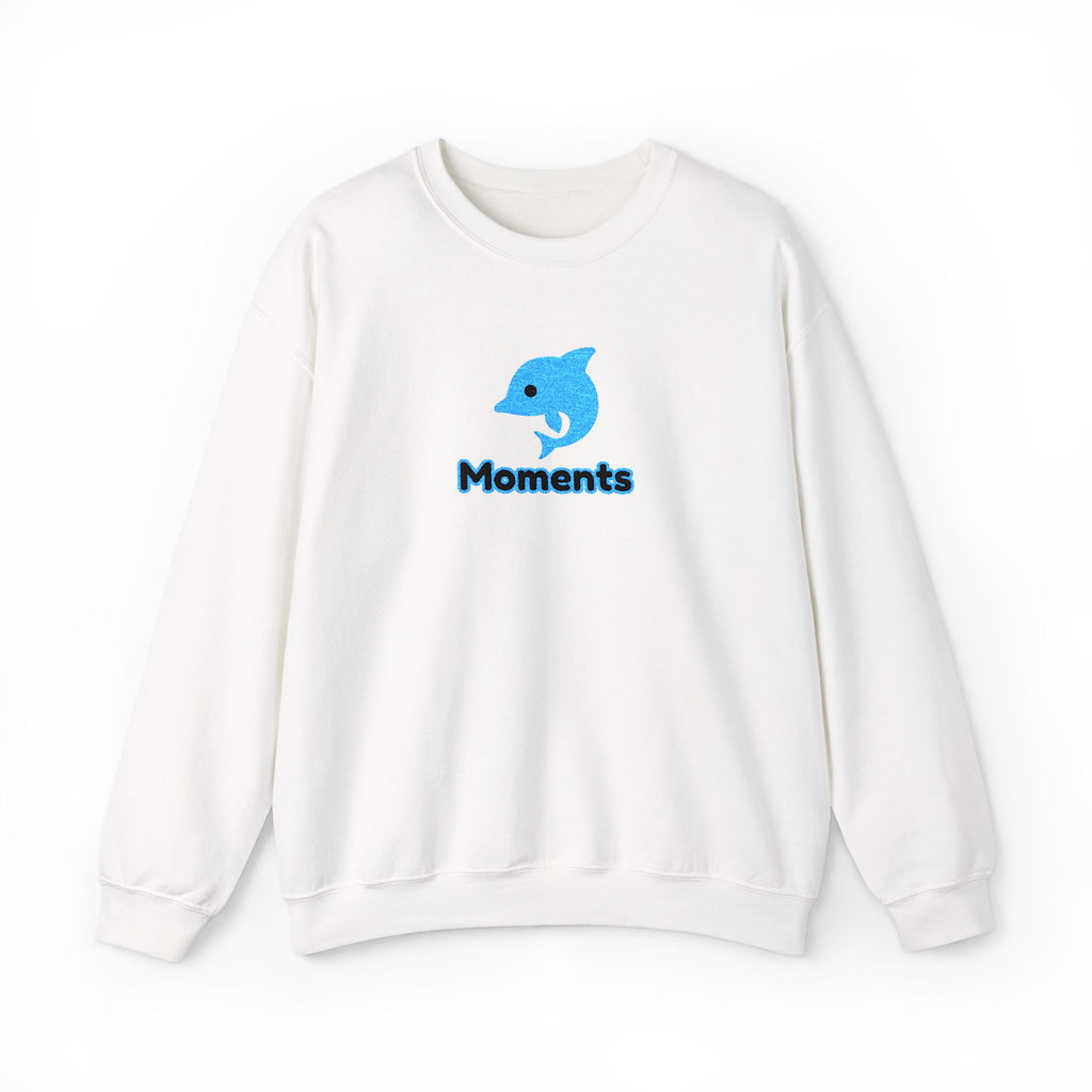 Embroidered Dolphin Moments Crewneck Sweatshirt